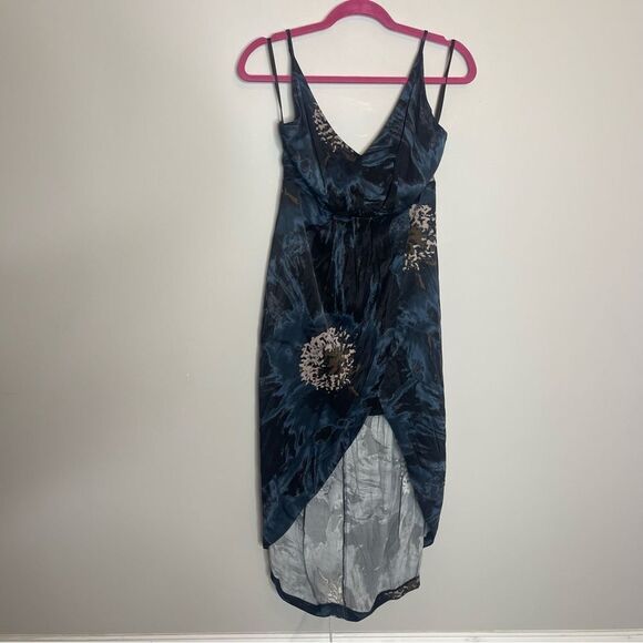 Free People Black/ Navy Tulip hem dress - Picture 2 of 8